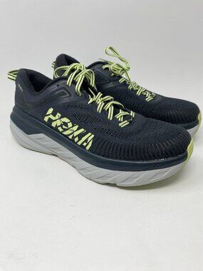 Hoka One One Bondi Running Shoes Mens 12 Black Graphite Butterfly 1110518